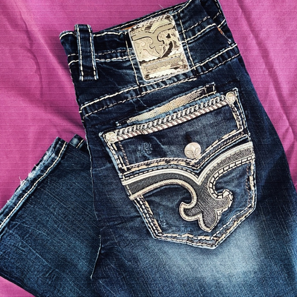 Rock Revival Bootcut Jean In Color Amoux